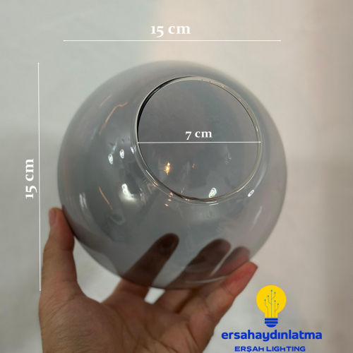 Glob Füme Avize Camı