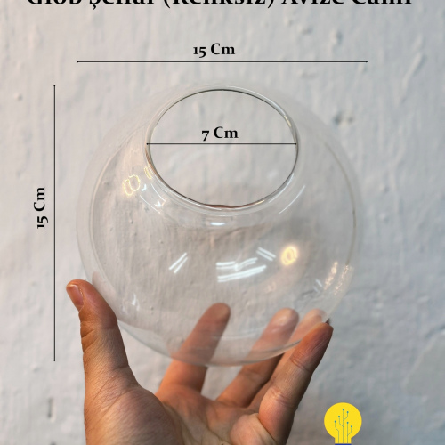 Glob Şeffaf Avize Camı